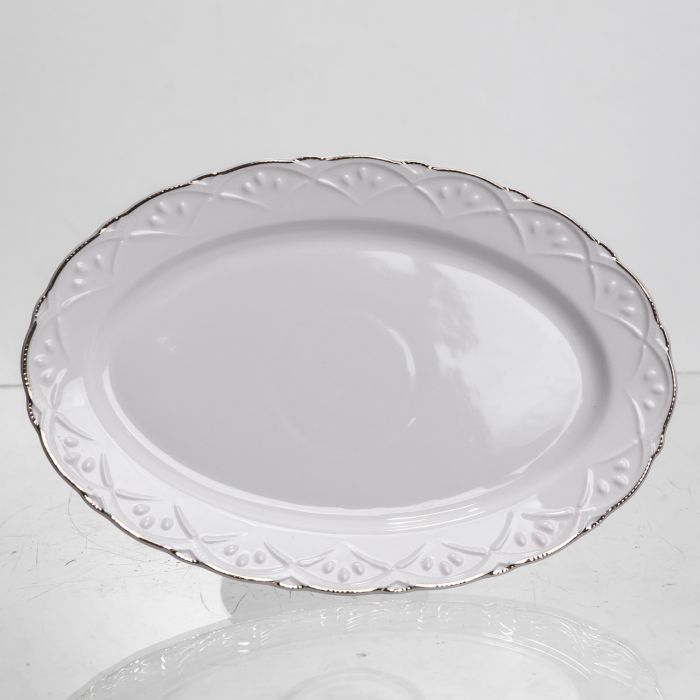 Блюдо на ніжці порцелянове Pearl 20,5 см Yiwu 120-YH-HG051 (120-YH-HG051) - зображення 4