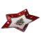 Блюдо сервірувальне новорічне Christmas 25.5 см для закусок Yiwu HP-SDHK-19 (HP-SDHK-19)