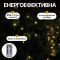 Гірлянда Кінський хвіст Мішура 960 LED 16 ниток 3 м зелена, жовтий Garlando D960L3MGY (D960L3MGY)