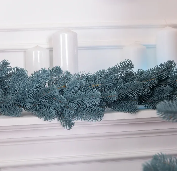 Хвойная литая гирлянда 2 м голубая ветка елки (TD-BRNCHBL2) - изображение 1