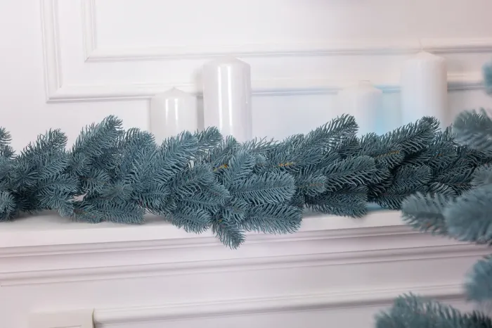 Хвойная литая гирлянда 2 м голубая ветка елки (TD-BRNCHBL2) - изображение 5