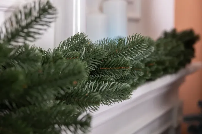 Хвойная литая гирлянда 2 м зеленая ветка елки (TD-BRNCHGR2) - изображение 1