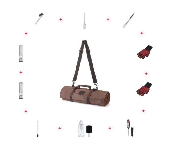 Акция! Скрутка ТОП 10 аксессуаров для барбекю Brown GRILLI 888033 - изображение 1