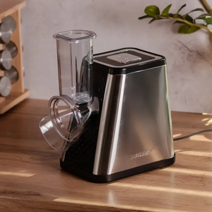 Подрібнювач овочів 5в1 овочерізка 800 Вт з 5 насадками з нержавіючої сталі Sokany SK-06029 (SK-06029) - изображение 9