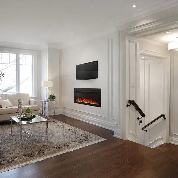 Камін електричний горизонтальний Purview 42 з вузькою рамкою (NEFL42HI-EU) - изображение 5