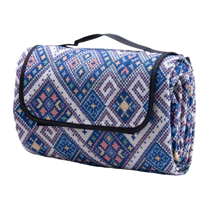 Каремат походный для кемпинга складной, подстилка для пикника и пляжа. (LU012BL) - изображение 2