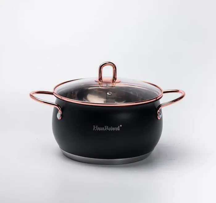 Кастрюлы из нержавеющей стали набор 3 штук с крышками и толстым дном 2.6 л • 3.6 л • 6.1 л (HP33525B) - изображение 3