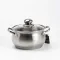 Кастрюлы из нержавеющей стали набор 4 штуки с толстым дном с индукционной крышкой до 6 литров (HP33526)