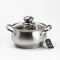 Кастрюлы из нержавеющей стали набор 4 штуки с толстым дном с индукционной крышкой до 6 литров (HP33526)