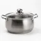 Кастрюлы из нержавеющей стали набор 4 штуки с толстым дном с индукционной крышкой до 6 литров (HP33526)