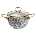 Эмалированная кастрюля объемом 2 литра для газовых, электрических и индукционных плит (HP-2-105)