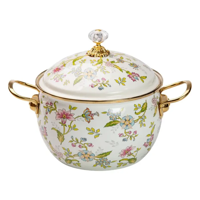 Эмалированная кастрюля объемом 4 литра для газовых и электрических плит (HP-2-111) - изображение 1