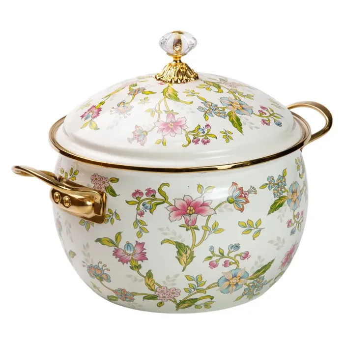 Эмалированная кастрюля объемом 5 литров для газовых и электрических плит (HP-2-112) - изображение 3