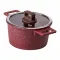Кастрюля MGC с крышкой 20 см и антипригарным покрытием 3.0 л красная (HP-4-445R)