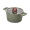 Кастрюля MGC с крышкой 24 см и антипригарным покрытием 5.3 л зеленая (HP-4-446GR)