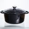 Каструля чавунна емальована 5 л, чорний Yiwu HP-FLG-2 BLACK (HP-FLG-2 BLACK)