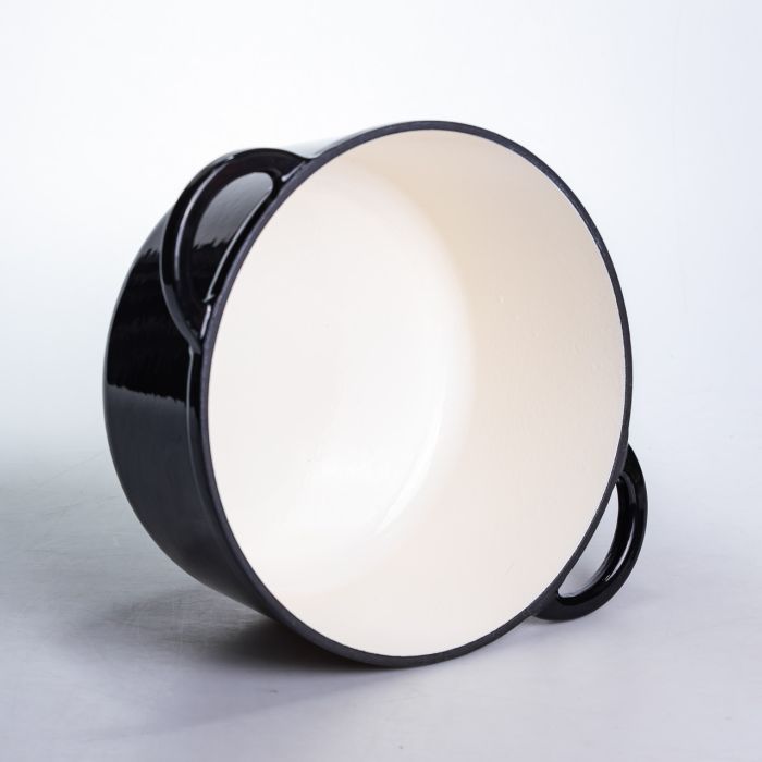 Каструля чавунна емальована 5 л, чорний Yiwu HP-FLG-2 BLACK (HP-FLG-2 BLACK) - изображение 5