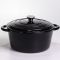Каструля чавунна емальована 6,5 л, чорний Yiwu HP-FLG-3 BLACK (HP-FLG-3 BLACK)