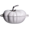Каструля чавунна емальована Iron Tomato 2,5 л, білий Yiwu HP-FLG-20 BEIGE (HP-FLG-20 BEIGE)