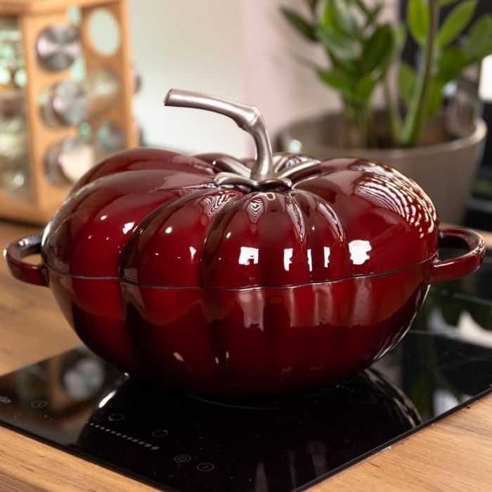 Каструля чавунна емальована Iron Tomato 2,5 л, бургунді Yiwu HP-FLG-20 burgundy (HP-FLG-20 burgundy) - изображение 2