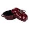 Каструля чавунна емальована Iron Tomato 2,5 л, бургунді Yiwu HP-FLG-20 burgundy (HP-FLG-20 burgundy)