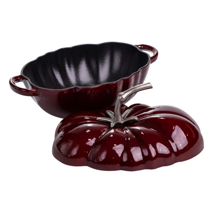 Каструля чавунна емальована Iron Tomato 2,5 л, бургунді Yiwu HP-FLG-20 burgundy (HP-FLG-20 burgundy) - изображение 6