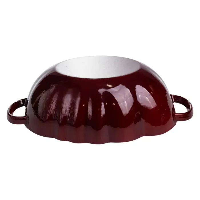 Каструля чавунна емальована Iron Tomato 2,5 л, бургунді Yiwu HP-FLG-20 burgundy (HP-FLG-20 burgundy) - изображение 7