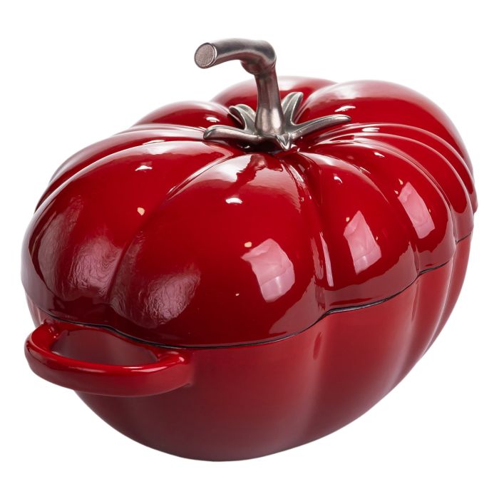 Каструля чавунна емальована Iron Tomato 2,5 л, червоний Yiwu HP-FLG-20 RED (HP-FLG-20 RED) - изображение 4