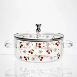 Каструля з боросилікатного скла 2.4 л Cherry з металевим ведмедиком на кришці Yiwu HP-GP-27 (HP-GP-27)