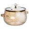 Каструля з боросилікатного скла Pumpkin Pot 2,5 л з фактурою, бурштинова Yiwu HP-GP-13 (HP-GP-13)