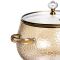 Каструля з боросилікатного скла Pumpkin Pot 2,5 л з фактурою, бурштинова Yiwu HP-GP-13 (HP-GP-13)