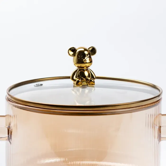 Кастрюля прозрачная 1.8 литра из боросиликатного стекла с крышкой 16 см (HP2003) - изображение 4