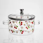 Каструля скляна Cherry 1,8 л з металевим ведмедиком на кришці Yiwu HP-GP-32 (HP-GP-32)