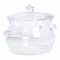 Каструля скляна з кришкою 2 літри з боросилікатного скла посуд супниця скляна з кришкою HP-34-6 (HP-34-6)