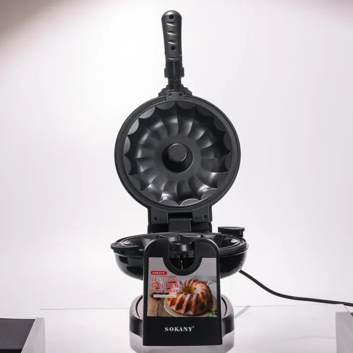 Кексниця електрична 1800 Вт з антипригарним покриттям 37×17×18 (см) Чорна SK-BBQ-837 (SK-BBQ-837) - изображение 2