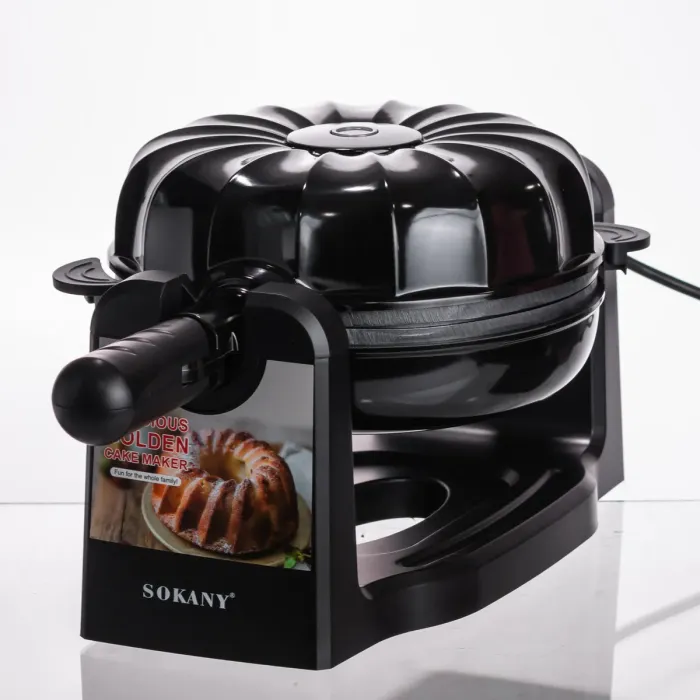 Кексниця електрична 1800 Вт з антипригарним покриттям 37×17×18 (см) Чорна SK-BBQ-837 (SK-BBQ-837) - изображение 4