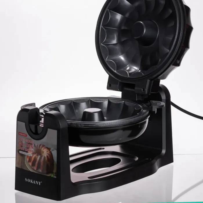 Кексниця електрична 1800 Вт з антипригарним покриттям 37×17×18 (см) Чорна SK-BBQ-837 (SK-BBQ-837) - изображение 6