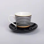 Керамічна чашка з блюдцем 200 (мл) для чаю та кави (RX-N24708B)