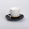 Керамічна чашка з блюдцем 200 (мл) для чаю та кави (RX-N24708WP)