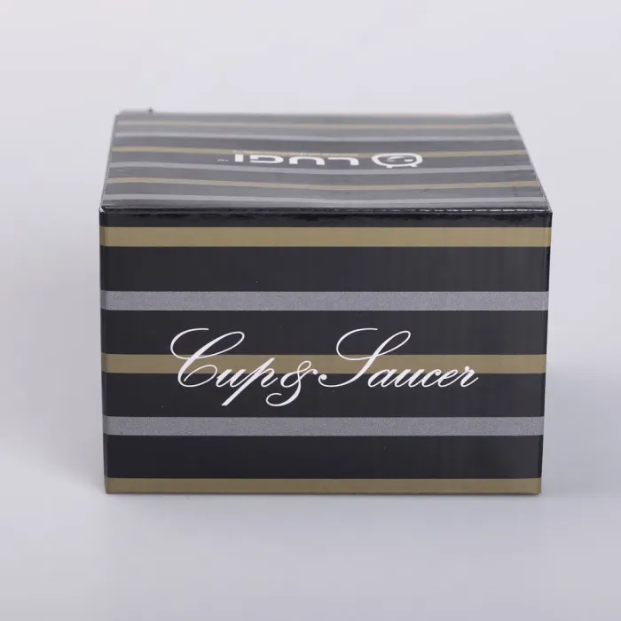 Керамічна чашка з блюдцем 200 (мл) для чаю та кави (RX-N24708WH) - зображення 4