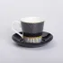 Керамічна чашка з блюдцем 200 (мл) для чаю та кави (RX-N24708BW)