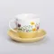 Керамічна чашка з блюдцем 250 (мл) для чаю та кави Жовта (RX-N24723Y)