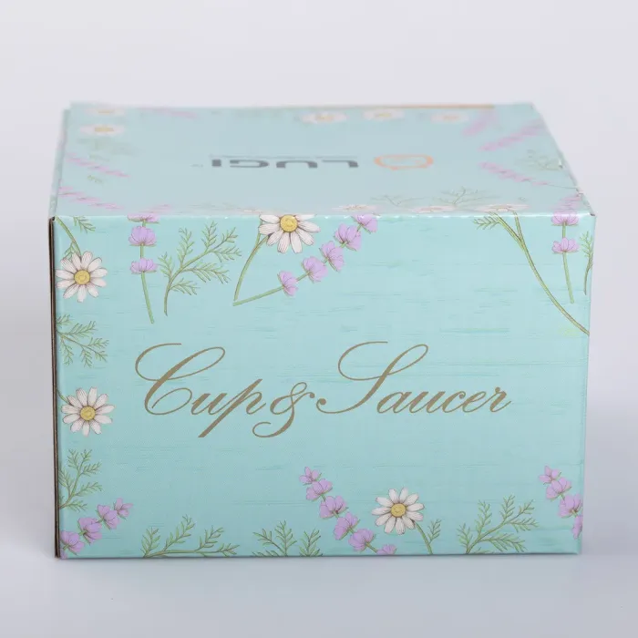 Керамічна чашка з блюдцем 250 (мл) для чаю та кави Жовта (RX-N24723Y) - зображення 4