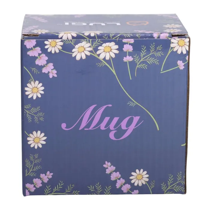 Керамічна кружка 400 (мл) із золотим обідком для чаю та кави Коричнева (RX-N240665BR) - зображення 5