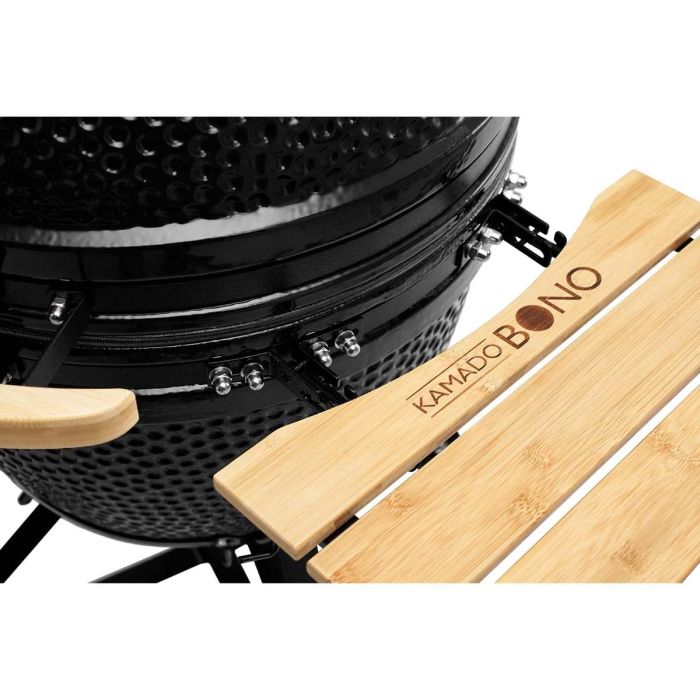 Керамічний вугільний гриль Kamado Bono Grande Ø 59 см чорний TQ0023ALLIN - изображение 13