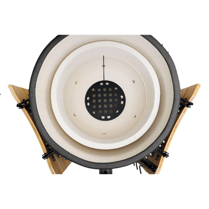 Керамічний вугільний гриль Kamado Bono Grande Ø 59 см чорний TQ0023ALLIN - изображение 15