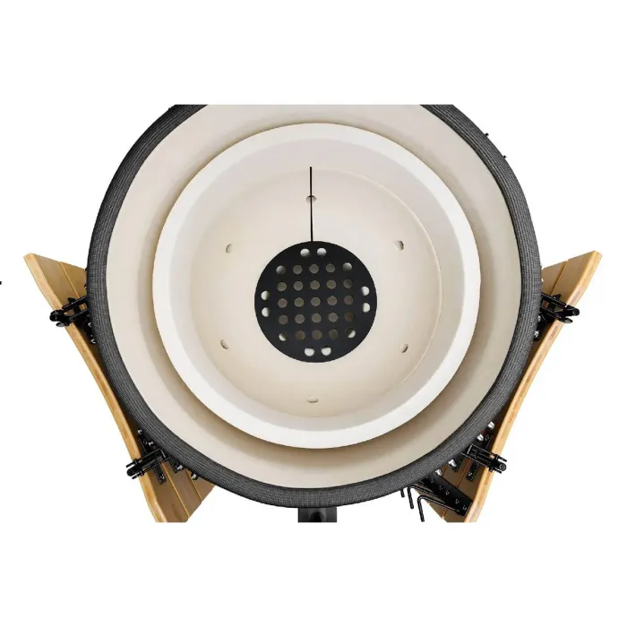 Керамічний вугільний гриль Kamado Bono Grande Ø 59 см чорний TQ0023ALLIN - зображення 15