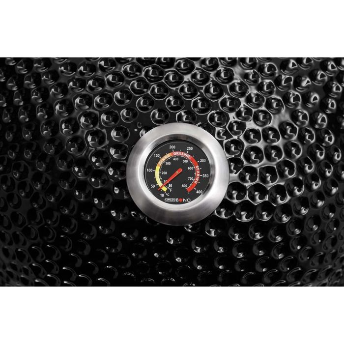 Керамічний вугільний гриль Kamado Bono Grande Ø 59 см чорний TQ0023ALLIN - изображение 8