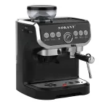 Кавомашина Sokany SK-6866 з капучинатором та кавомолкою для еспресо, латте, американо (SK6866)