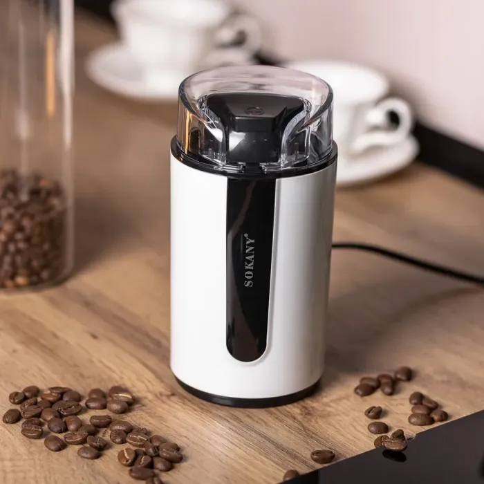 Кофемолка электрическая 200 Вт автоматическая 75 г для мелкого помола Sokany (SK-3026) - изображение 9